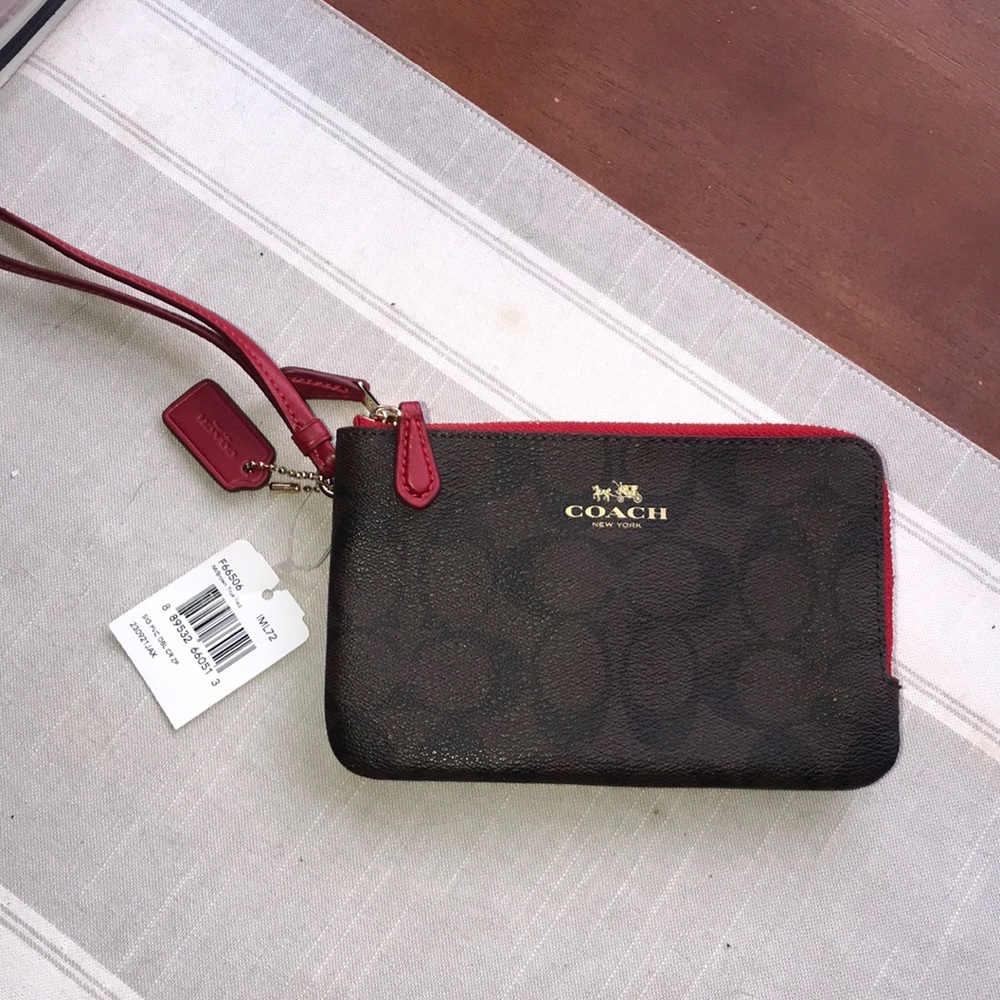 Women’s Coach Double Zip Wristlet